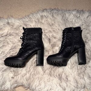 Vince Camuto Black Heeled Ankle Boots
